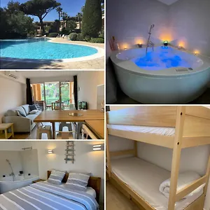  Aparthotel La Badine 5p Piscine Clim Jacuzzi Parc Luxuriant